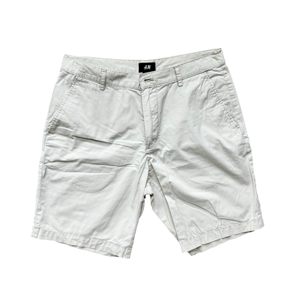 H&M Men’s Khaki Chino Shorts, Beige - Size 32